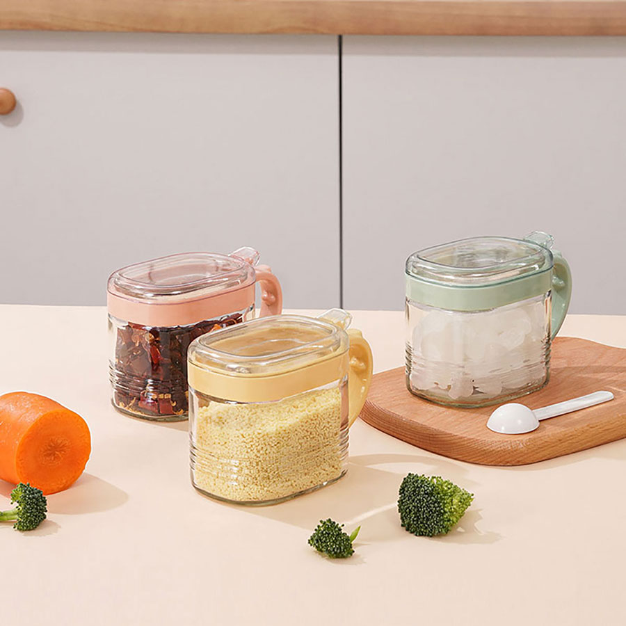 方型玻璃調(diào)味瓶(300ml