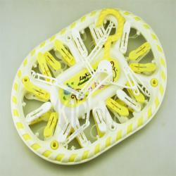 時(shí)尚雙色長圓形18夾曬