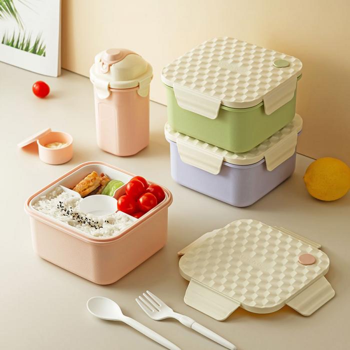 小簡正方套裝飯盒