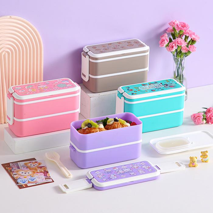 雙層輕食盒1280ML