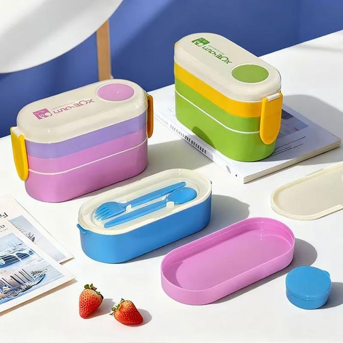 三層便當(dāng)盒(900ML)